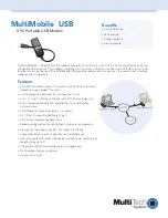 Предварительный просмотр 1 страницы Multitech MultiMobile V.34/33.6K Brochure & Specs