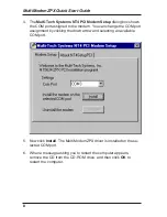 Предварительный просмотр 8 страницы Multitech MultiModem 5634ZPX-PCI-NV Quick Start Manual