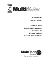 Multitech MultiModem MT2834ZDXI Quick Start Manual preview