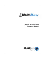 Предварительный просмотр 1 страницы Multitech MultiModem MT2834ZPW Owner'S Manual