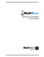 Multitech MultiModem MT2834ZPX Owner'S Manual предпросмотр