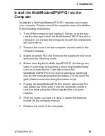 Preview for 19 page of Multitech MultiModem MT5634ZPW-PCI Owner'S Manual