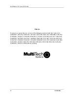 Предварительный просмотр 12 страницы Multitech MultiModem MT5634ZPX Quick Start Manual