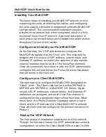 Preview for 6 page of Multitech MultiVOIP 400 MVP400 Quick Start Manual