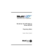 Preview for 1 page of Multitech MultiVOIP 800 MVP800 Quick Start Manual