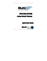 Preview for 1 page of Multitech MultiVOIP MVP130-AV-FXS Quick Start Manual