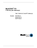 Multitech MultiVOIP MVPFXS-16 User Manual preview