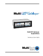 Предварительный просмотр 1 страницы Multitech MultiVOIP MVPGK1 Gatekeepers Hardware User'S Manual