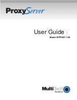 Preview for 1 page of Multitech ProxyServer MTPSR1-100 User Manual