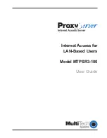 Multitech ProxyServer MTPSR3-100 User Manual preview