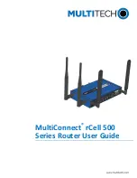 Multitech rCell 500 Series User Manual preview