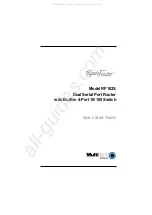 Preview for 1 page of Multitech RouteFinder RF102S Quick Start Manual