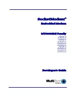 Multitech SocketModem MT5600SMI-32 Developer'S Manual предпросмотр