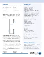 Предварительный просмотр 2 страницы Multitech SocketSLIC TBR21 Specification Sheet