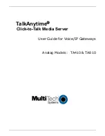 Multitech TalkAnytime TA410 User Manual preview