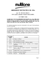 Preview for 1 page of Multitone RPR 551IS Technical Manual