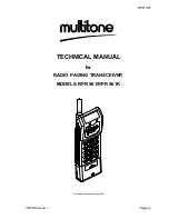 Preview for 2 page of Multitone RPR 561 Technical Manual