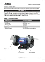 Предварительный просмотр 3 страницы Multitool PO200HD Operator'S Manual