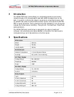 Preview for 5 page of MultiTrode MTRA-FSP Installation & Operation Manual