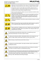 Preview for 14 page of Multiva FX300 Comfort Operation And Maintenance Manual