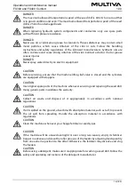 Preview for 16 page of Multiva FX300 Comfort Operation And Maintenance Manual