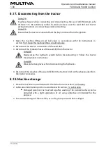 Preview for 115 page of Multiva FX300 Comfort Operation And Maintenance Manual