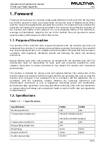 Preview for 8 page of Multiva FX300 SeedPilot Operation And Maintenance Manual