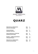 MUNARI QUARTZ QZ105 Instruction Manual preview