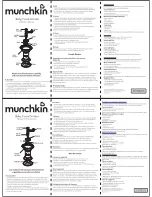 Preview for 1 page of Munchkin Baby Food Grinder Instruction Manual