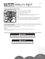 Preview for 2 page of Munchkin Brica Baby In-Sight Instructions