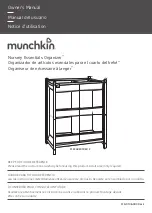 Munchkin Nursery Essentials Organizer Owner'S Manual preview