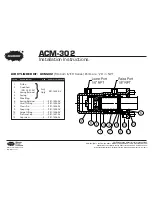 Preview for 2 page of Muncie ACM-302 Installation Instructions