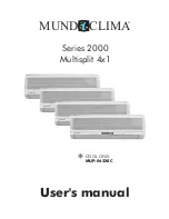 Предварительный просмотр 1 страницы MUND CLIMA MUP-062X4C User Manual