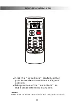 Предварительный просмотр 39 страницы mundoclima CL20007 Installation And Owner'S Manual