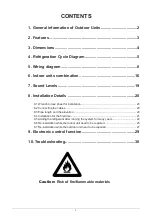 Предварительный просмотр 2 страницы mundoclima H11 Series Service Manual