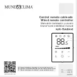 Предварительный просмотр 1 страницы mundoclima KJR-75A/BK-E Owners And Installation Manual