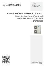 mundoclima MINI MVD V6M Installation And Owner'S Manual And Information Requirements предпросмотр