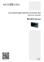 Предварительный просмотр 1 страницы mundoclima MU-WZ Series Service Manual