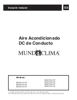 mundoclima MUCR 12 HF Installation Manual предпросмотр