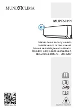 Предварительный просмотр 1 страницы mundoclima MUPR-09-H11 Installation And Owner'S Manual