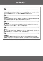 Предварительный просмотр 2 страницы mundoclima MUPR-09-H11 Installation And Owner'S Manual