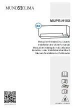 Предварительный просмотр 1 страницы mundoclima MUPR-H10X Series Installation And Owner'S Manual