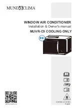 Предварительный просмотр 1 страницы mundoclima MUVR-C9 Installation & Owner'S Manual