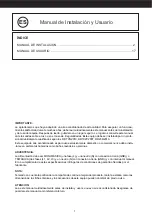 Preview for 3 page of mundoclima MVD DC2 CL23530 Installation And Owner'S Manual