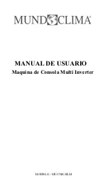 Предварительный просмотр 1 страницы mundoclima R51D/CE Owner'S Manual