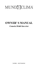 Предварительный просмотр 11 страницы mundoclima R51D/CE Owner'S Manual