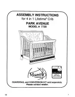 Munire Park Avenue 7720 Assembly Instructions Manual preview