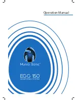 Предварительный просмотр 1 страницы Munro Sonic EGG 150 Operation Manual