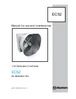 Munters EC52 Manual For Use And Maintenance preview