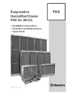Munters FA6 Manual preview